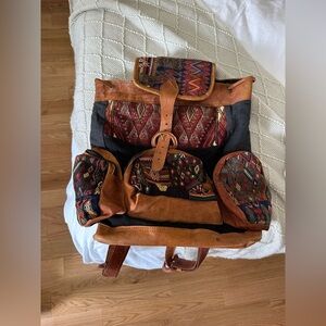 Tulum Backpack with bohemian Pattern